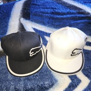 Kids Black and White Caps